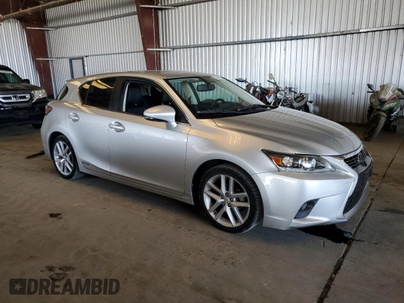 2014 Lexus CT 200h with VIN JTHKD5BH9E2194955, listed as a Copart auction lot 64379975 with 60,875 mi miles and Salvage title. Bid and sale history available at DreamBid. Image 4.