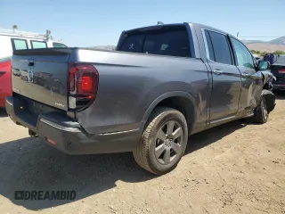2020 Honda Ridgeline RTL-E with VIN 5FPYK3F76LB010841, listed as a Copart auction lot 59603935 with 53,055 mi miles and Salvage title. Bid and sale history available at DreamBid. Image 3.