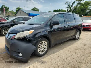 2011 Toyota Sienna XLE AAS with VIN 5TDYK3DC5BS081015, listed as a Copart auction lot 61096595 with 291,855 mi miles and Salvage title. Bid and sale history available at DreamBid. Image 1.