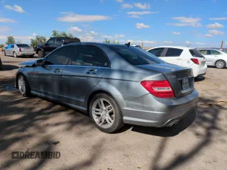2012 Mercedes-Benz C 300 Sport with VIN WDDGF8BB5CA660243, listed as a Copart auction lot 59394845 with 176,880 mi miles and Salvage title. Bid and sale history available at DreamBid. Image 2.
