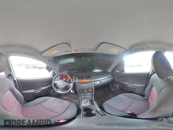 2004 Mazda 3 s with VIN JM1BK323X41163279, listed as a Copart auction lot 88756245 with 163,862 mi miles and Salvage Title. Bid and sale history available at DreamBid. Image 12.