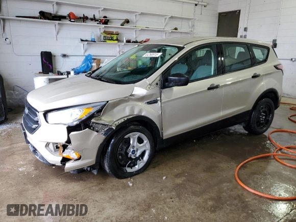 2017 Ford Escape S with VIN 1FMCU0F79HUC85058, listed as a Copart auction lot 44268915 with 71,175 mi miles and Salvage Title. Bid and sale history available at carsss.com. Image 1.