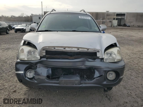 2006 Hyundai Santa Fe GLS with VIN KM8SC13D26U047158, listed as a Copart auction lot 80787974 with 139,427 mi miles and Salvage Title. Bid and sale history available at carsss.com. Image 5.