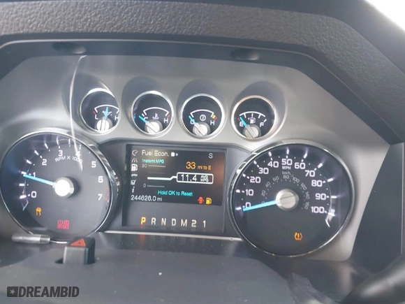 2012 Ford Super Duty F-250 SRW XL with VIN 1FT7W2B60CEB63992, listed as a IAAI auction lot 41189373 with 244,626 mi miles. Bid and sale history available at carsss.com. Image 7.