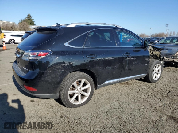 2010 Lexus RX with VIN 2T2BK1BA3AC045466, listed as a Copart auction lot 88991395 with 254,941 mi miles and Salvage Title. Bid and sale history available at carsss.com. Image 3.