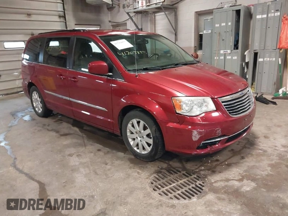 2014 Chrysler Town & Country Touring with VIN 2C4RC1BG4ER300541, listed as a IAAI auction lot 41709855 with 168,052 mi miles. Bid and sale history available at carsss.com. Image 1.