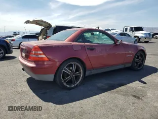 2000 Mercedes-Benz SLK-Class Kompressor with VIN WDBKK47F1YF165941, listed as a Copart auction lot 53750745 with 131,257 mi miles and Clean Title. Bid and sale history available at carsss.com. Image 3.