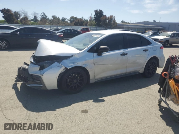 2020 Toyota Corolla SE with VIN JTDS4RCE0LJ044040, listed as a Copart auction lot 52443505 with 108,850 mi miles and Salvage Title. Bid and sale history available at carsss.com. Image 1.