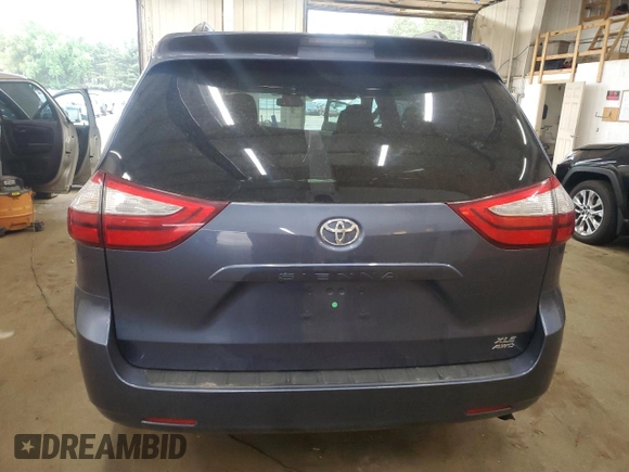 2016 Toyota Sienna Limited with VIN 5TDDK3DC8GS133114, listed as a Copart auction lot 56965005 with 78,311 mi miles and Salvage title. Bid and sale history available at DreamBid. Image 6.