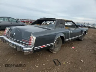 1977 Lincoln Continental with VIN 7Y89A809603, listed as a Copart auction lot 85104154 with Not Provided miles and Salvage Title. Bid and sale history available at DreamBid. Image 3.