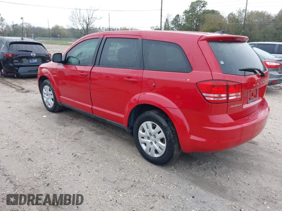 2013 Dodge Journey SE with VIN 3C4PDCAB5DT713666, listed as a IAAI auction lot 41666251 with 198,798 mi miles. Bid and sale history available at carsss.com. Image 3.