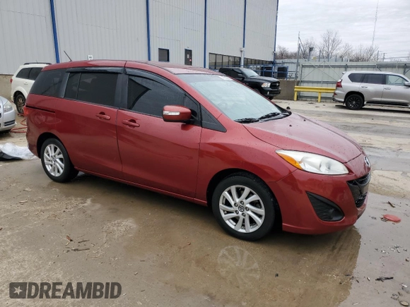 2015 Mazda 5 Sport with VIN JM1CW2BL3F0180789, listed as a Copart auction lot 48019355 with 111,247 mi miles and Salvage Title. Bid and sale history available at DreamBid. Image 4.