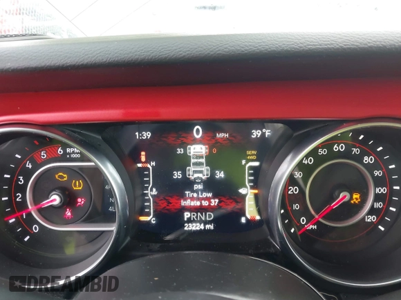 2021 Jeep Wrangler Unlimited Rubicon with VIN 1C4JJXFM6MW543912, listed as a IAAI auction lot 41902609 with 23,224 mi miles. Bid and sale history available at carsss.com. Image 7.