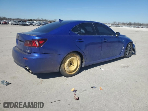 2008 Lexus IS F with VIN JTHBP262585004647, listed as a Copart auction lot 47167715 with 202,566 mi miles and Clean title. Bid and sale history available at DreamBid. Image 3.