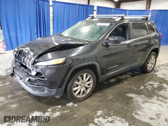 2014 Jeep Cherokee Limited z VIN 1C4PJLDS8EW283387, wystawiony jako Copart lot #56504255 z przebiegiem 146 033 mil mil oraz Szkoda całkowita • Salvage title. Historia ofert i sprzedaży dostępna na DreamBid. Obrazek 1.