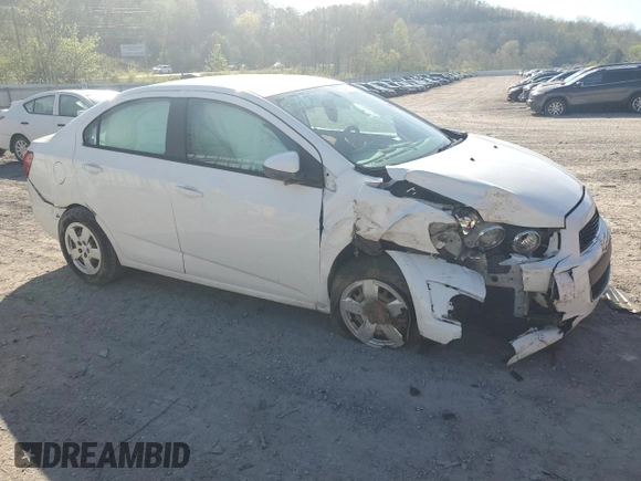 2015 Chevrolet Sonic LS with VIN 1G1JA5SH9F4160891, listed as a Copart auction lot 54387525 with 61,181 mi miles and Salvage title. Bid and sale history available at DreamBid. Image 4.