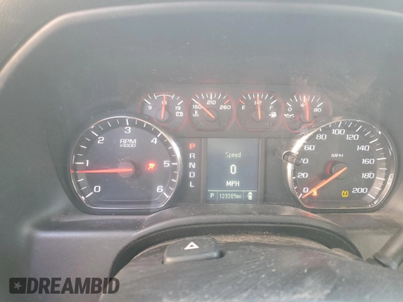 2017 Chevrolet Silverado 1500 Work Truck with VIN 1GCVKNEC6HZ125379, listed as a Copart auction lot 52095815 with 123,285 mi miles and Salvage Title. Bid and sale history available at DreamBid. Image 9.