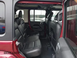 2021 Jeep Wrangler Unlimited Sahara z VIN 1C4HJXEG3MW720572, wystawiony jako IAAI lot #41899645 z przebiegiem 43 097 mil mil oraz . Historia ofert i sprzedaży dostępna na DreamBid. Obrazek 8.