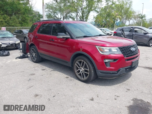 2019 Ford Explorer Sport with VIN 1FM5K8GT0KGB06646, listed as a IAAI auction lot 41865944 with 106,289 mi miles and . Bid and sale history available at DreamBid. Image 1.