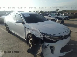 2016 Kia Optima SX Turbo with VIN 5XXGW4L2XGG012067, listed as a IAAI auction lot 41696176 with 81,520 mi miles and . Bid and sale history available at carsss.com. Image 6.