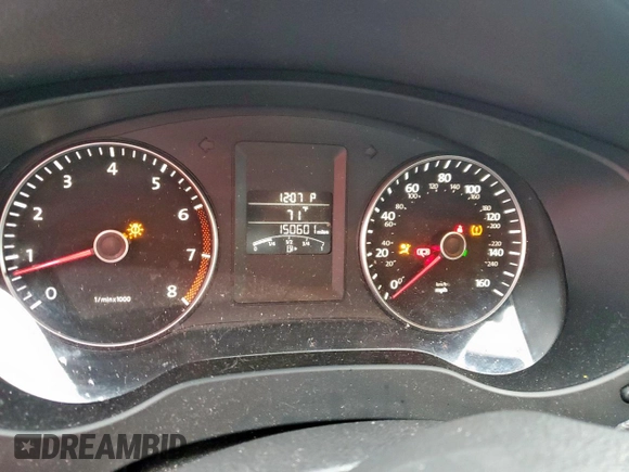 2014 Volkswagen Jetta SE with VIN 3VWD07AJ9EM222507, listed as a Copart auction lot 60340005 with 150,601 mi miles and Salvage title. Bid and sale history available at DreamBid. Image 9.