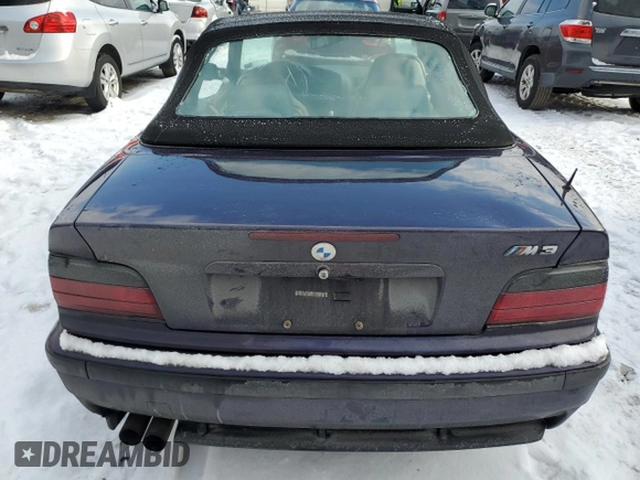 1999 BMW 3 Series M3 with VIN WBSBK0337XEC39918, listed as a Copart auction lot 86454004 with 0 mi miles and Salvage Title. Bid and sale history available at carsss.com. Image 6.