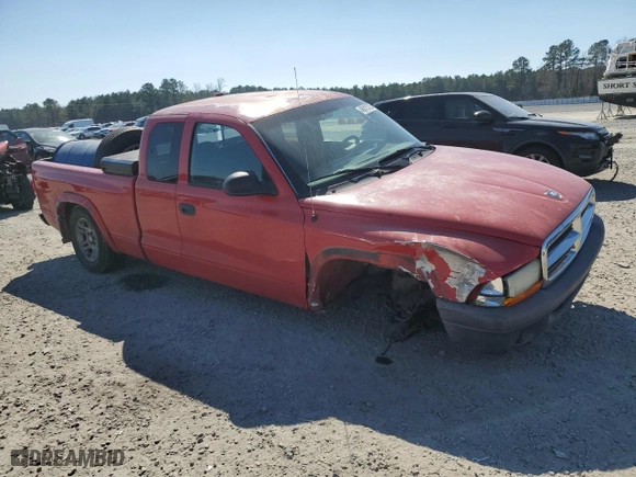 2004 Dodge Dakota with VIN 1D7GL12K34S504035, listed as a Copart auction lot 46815725 with 0 mi miles and Salvage Title. Bid and sale history available at carsss.com. Image 4.