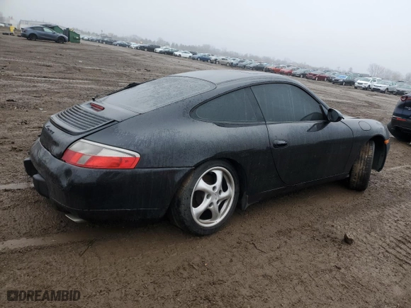 2000 Porsche 911 Carrera with VIN WP0AA2994YS623247, listed as a Copart auction lot 86183284 with 0 mi miles and Salvage Title. Bid and sale history available at carsss.com. Image 3.