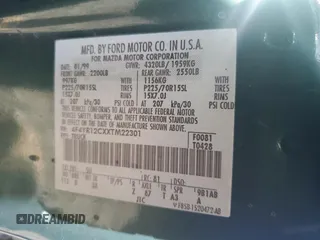 1999 Mazda B-Series 2WD Truck SX with VIN 4F4YR12CXXTM22301, listed as a Copart auction lot 80465464 with 98,031 mi miles and Salvage Title. Bid and sale history available at carsss.com. Image 12.