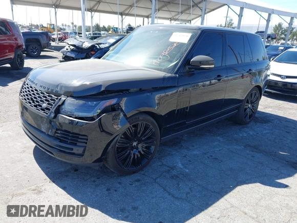 2019 Land Rover Range Rover HSE with VIN SALGS2SV8KA547178, listed as a IAAI auction lot 41544820 with 50,257 mi miles and . Bid and sale history available at DreamBid. Image 18.