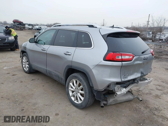 2017 Jeep Cherokee Limited with VIN 1C4PJMDS4HW597175, listed as a IAAI auction lot 41525358 with 87,227 mi miles. Bid and sale history available at carsss.com. Image 3.