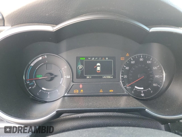 2016 Kia Optima Hybrid EX with VIN KNAGN4AD0G5098787, listed as a Copart auction lot 87245034 with 141,550 mi miles and Salvage Title. Bid and sale history available at carsss.com. Image 9.