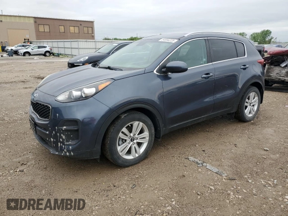 2017 Kia Sportage LX with VIN KNDPM3AC0H7292135, listed as a Copart auction lot 54866225 with 85,790 mi miles and Clean Title. Bid and sale history available at DreamBid. Image 1.