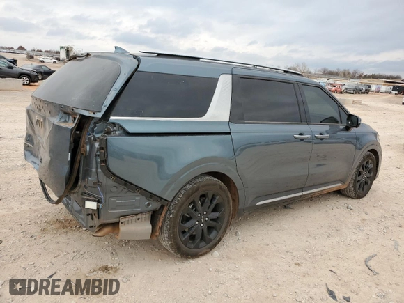 2024 Kia Carnival SX Prestige with VIN KNDNE5H30R6350368, listed as a Copart auction lot 84917884 with 18,751 mi miles and Salvage Title. Bid and sale history available at carsss.com. Image 3.