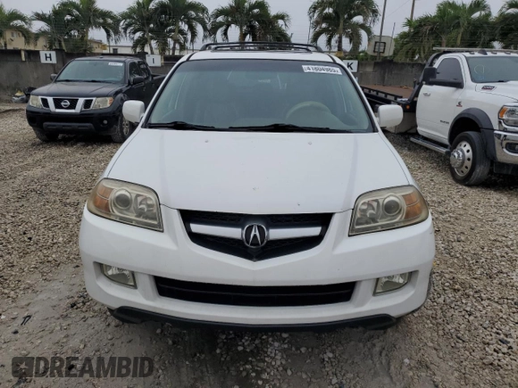2005 Acura MDX with VIN 2HNYD18215H535581, listed as a Copart auction lot 41804985 with 183,248 mi miles and Salvage Title. Bid and sale history available at carsss.com. Image 5.