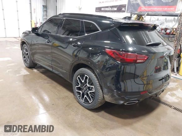 2023 Chevrolet Blazer RS with VIN 3GNKBKRS5PS194182, listed as a IAAI auction lot 42531199 with 24,254 mi miles and . Bid and sale history available at DreamBid. Image 3.