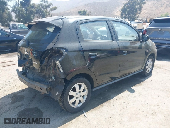 2014 Mitsubishi Mirage DE with VIN ML32A3HJ8EH006208, listed as a IAAI auction lot 42571666 with 99,117 mi miles and . Bid and sale history available at DreamBid. Image 4.