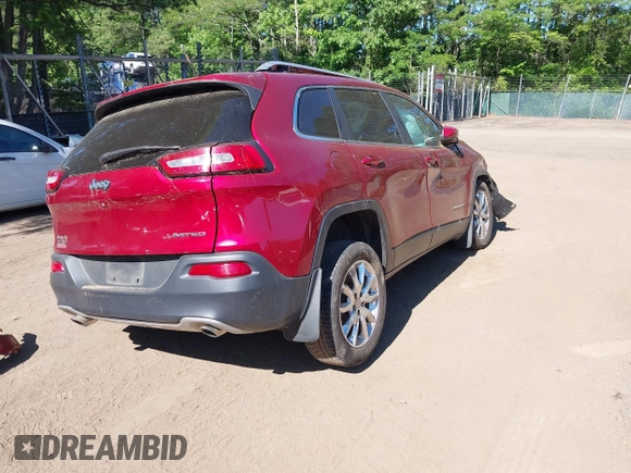 2014 Jeep Cherokee Limited with VIN 1C4PJMDS9EW278043, listed as a IAAI auction lot 42167809 with 67,759 mi miles and . Bid and sale history available at DreamBid. Image 4.