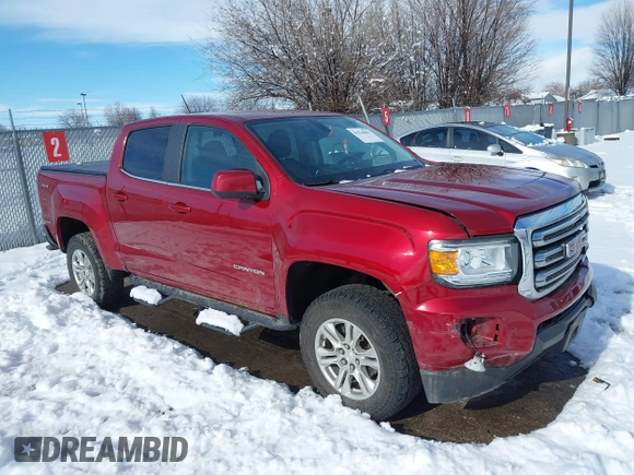 2020 GMC Canyon 4WD SLE with VIN 1GTG6CEN1L1182177, listed as a IAAI auction lot 41524663 with 80,768 mi miles. Bid and sale history available at carsss.com. Image 1.