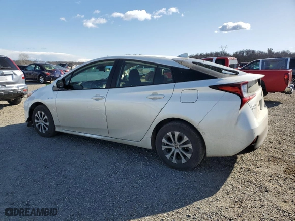 2019 Toyota Prius LE with VIN JTDL9RFU3K3005051, listed as a Copart auction lot 40269573 with 57,345 mi miles. Bid and sale history available at carsss.com. Image 2.