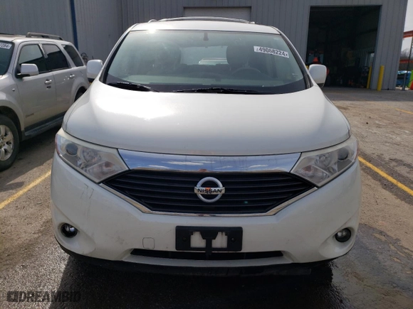 2014 Nissan Quest SV with VIN JN8AE2KP5E9105443, listed as a Copart auction lot 49068224 with 54,169 mi miles and Salvage Title. Bid and sale history available at carsss.com. Image 5.