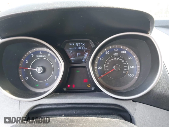 2012 Hyundai Elantra Limited with VIN KMHDH4AE9CU433241, listed as a IAAI auction lot 41834749 with 223,033 mi miles. Bid and sale history available at carsss.com. Image 7.