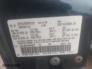 2005 Jeep Liberty Sport with VIN 1J4GL48525W655627, listed as a IAAI auction lot 41621988 with 186,585 mi miles. Bid and sale history available at carsss.com. Image 9.