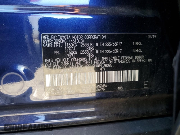 2019 Toyota RAV4 XLE with VIN JTMP1RFV8KD513544, listed as a Copart auction lot 73611684 with Not Provided miles and Salvage Title. Bid and sale history available at DreamBid. Image 13.