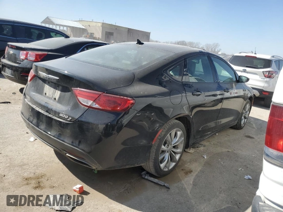 2016 Chrysler 200 S with VIN 1C3CCCBG8GN184010, listed as a Copart auction lot 48506675 with 97,408 mi miles and Salvage Title. Bid and sale history available at carsss.com. Image 3.