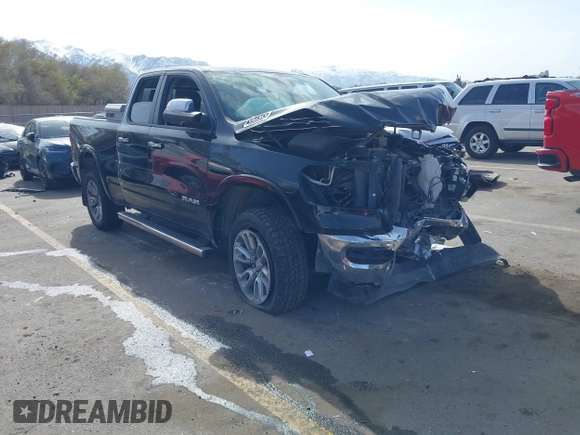 2019 Ram 1500 Laramie with VIN 1C6SRFDTXKN545769, listed as a IAAI auction lot 41969816 with 98,230 mi miles. Bid and sale history available at carsss.com. Image 1.