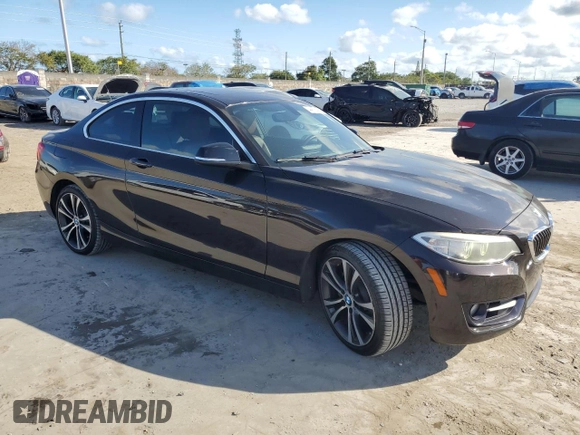 2015 BMW 2 Series 228i xDrive with VIN WBA1F7C51FVX95782, listed as a Copart auction lot 44176475 with 67,809 mi miles and Salvage Title. Bid and sale history available at carsss.com. Image 4.