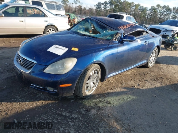 2006 Lexus SC 430 with VIN JTHFN48YX69008462, listed as a IAAI auction lot 41660498 with 168,364 mi miles and . Bid and sale history available at DreamBid. Image 2.