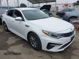2019 Kia Optima LX with VIN 5XXGT4L36KG371801, listed as a IAAI auction lot 41885607 with 150,043 mi miles. Bid and sale history available at carsss.com. Image 1.