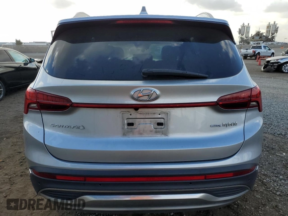 2023 Hyundai Santa Fe Hybrid SEL Premium with VIN 5NMS3DA14PH003881, listed as a Copart auction lot 72034954 with 59,021 mi miles and Salvage Title. Bid and sale history available at carsss.com. Image 6.